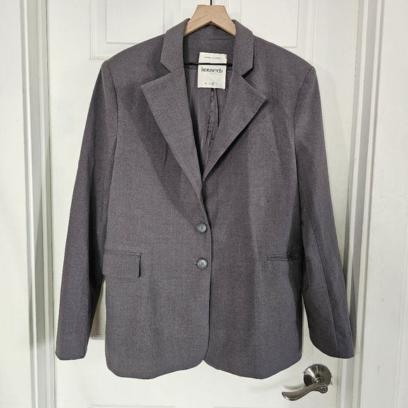 House Of CB Aline Dark Grey Oversized Blazer - Picture 2 of 6
